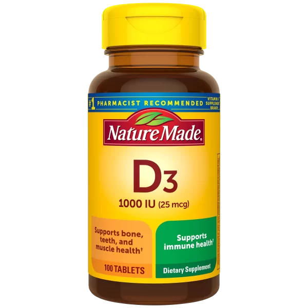قرص ویتامین دی 3 نیچر مید 100عددی Nature Made Vitamin D3