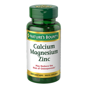 قرص کلسیم منیزیم زینک نیچرز بونتی 100عددی | Calcium Magnesium Zinc Nature’s Bounty