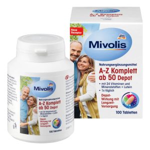 مولتی ویتامین +50 سال میولیس 100عدد Mivolis A-Z