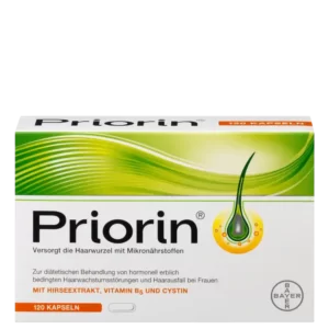 مکمل ضدریزش هورمونی پریورین Priorin® اصل بایر آلمان 120 عددی (با جعبه کامل)