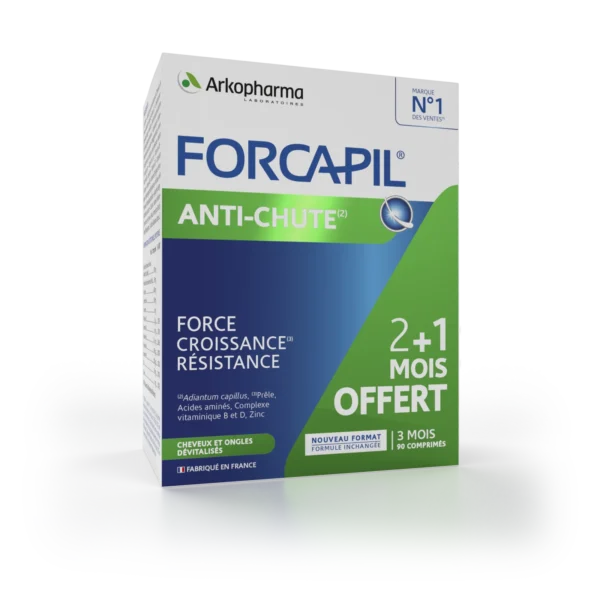 مکمل ضد ریزش فورکاپیل فرانسه ضدریزش محرک رشد تقویت ریشه Forcapil® Anti-chute (کد2954)