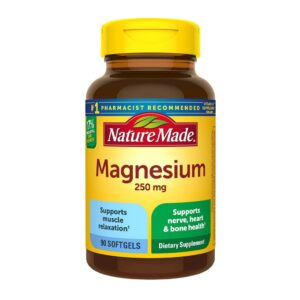 منیزیم 250mg نیچر مید تقویت اعصاب ماهیچه قلب عروق 90 عدد