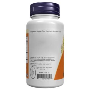 مکمل روغن گل مغربی NOW دوز 500mg