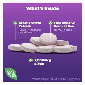 مکمل بیوتین 5000mcg ناترول آمریکا 250عددی