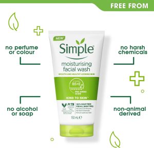 ژل شستشوی سیمپل آبرسان و مرطوب کننده مدل Moisturizing